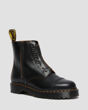 Botines Dr Martens 1460 Laceless Bex Cuero Mujer Negros | MX 91MQZ